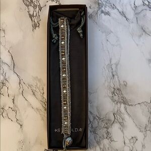 Silpada Silver and Gold Beaded Bracelet